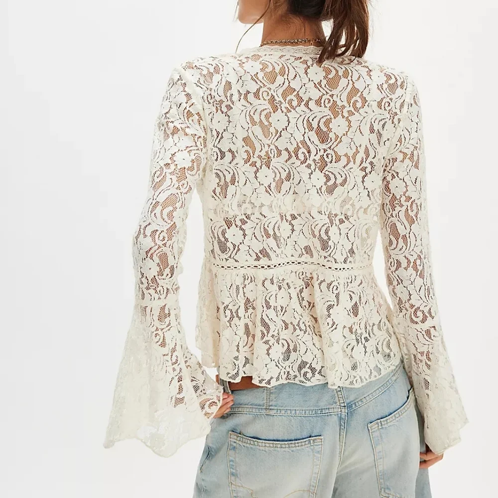 NWT Free People Whispering Love Lace Top